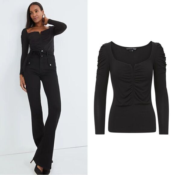 Veronica Beard PRIYANKA RUCHED TOP - Picture 1 of 12